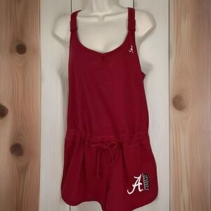 Alabama Crimson Tide Embroidered Romper Jumper  Roll Tide On Bottom Strappy M